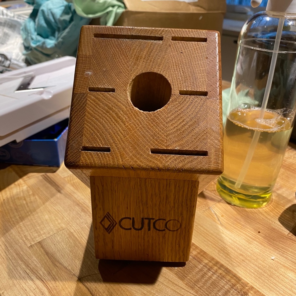 Cutco Wooden Knife Block